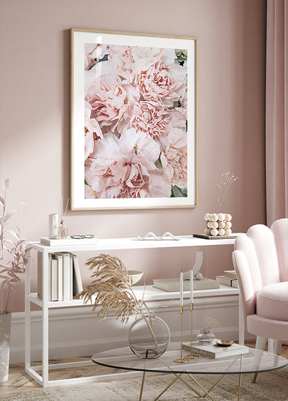 Pink Peony Bloom Plakat