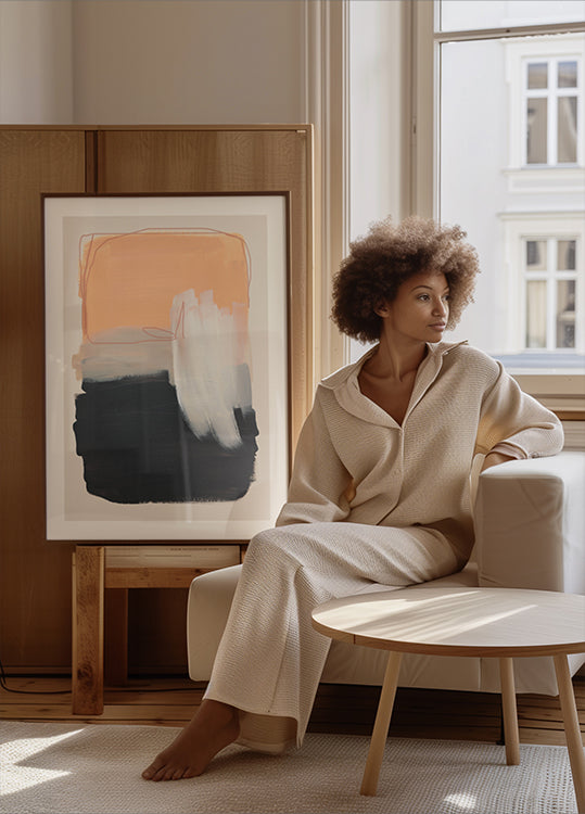 Abstract Brush Strokes 122 Plakat