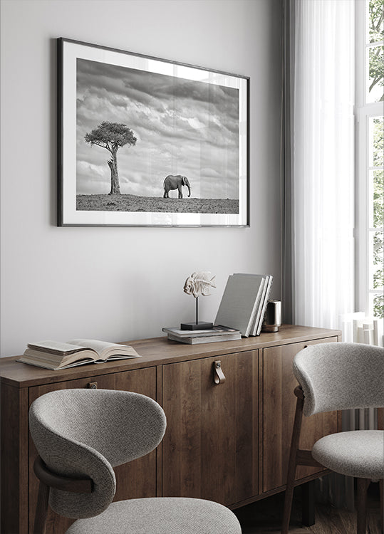 Elephant Landscape Plakat