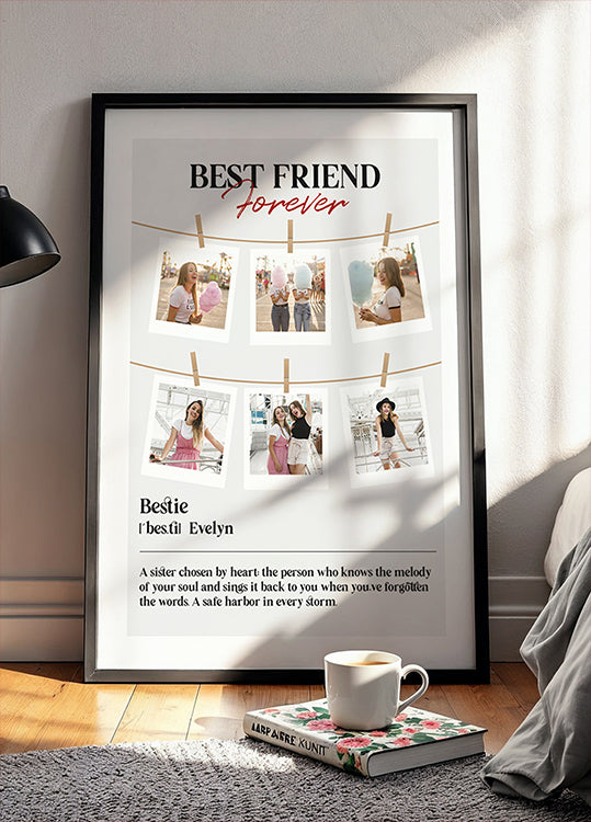 Best Friends Photo Collage Personal Plakat