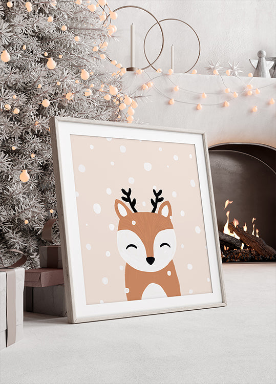 Snow & Deer Plakat