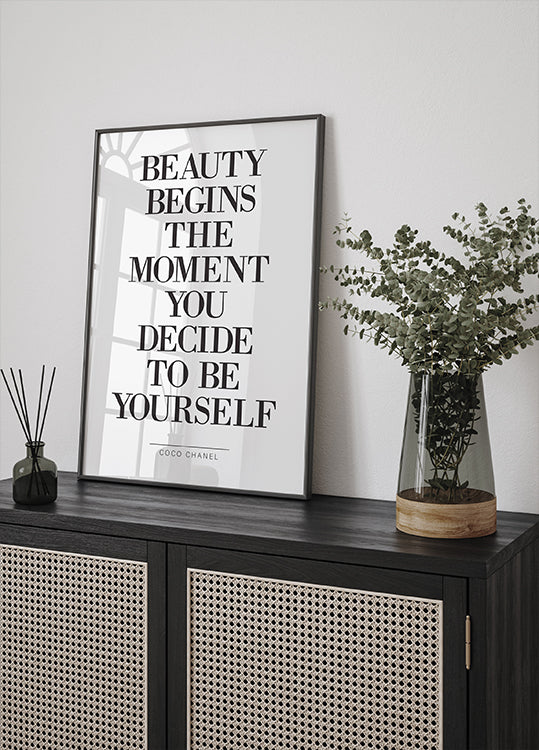 Coco Chanel - Beauty Begins Plakat