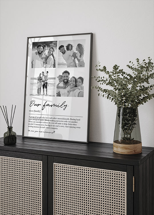 Personalized Our Family Plakat