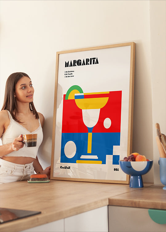 Margarita Bauhaus Cocktail Plakat