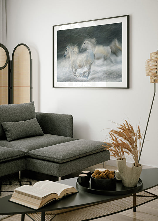 gallop in a duel Plakat