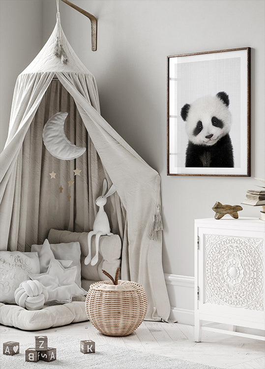 Peekaboo Baby Panda Plakat