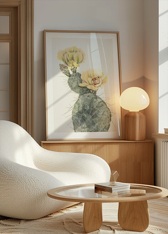 Missouri Prickly Pear From North American Wildflowers (1925) By Mary Vaux Walcott. Plakat