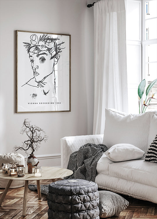 Egon Schiele Self-Portrait 1902 Plakat