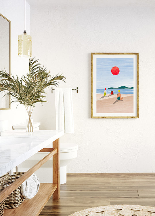 Girls At the Beach Plakat