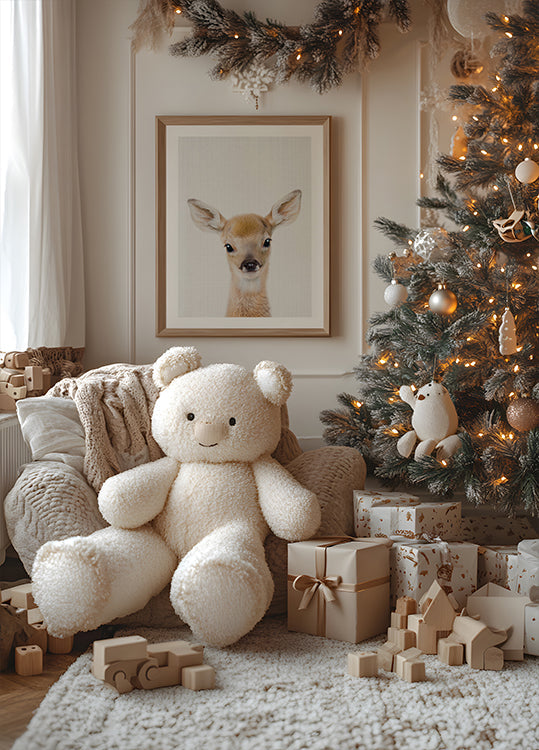 Peekaboo Baby Deer Plakat