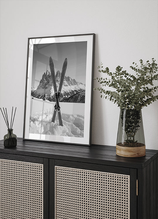 Crossed Skis Plakat
