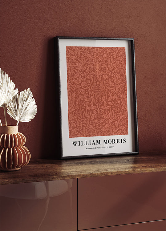 William Morris Acorns and Oak Leaves 1880 Plakat