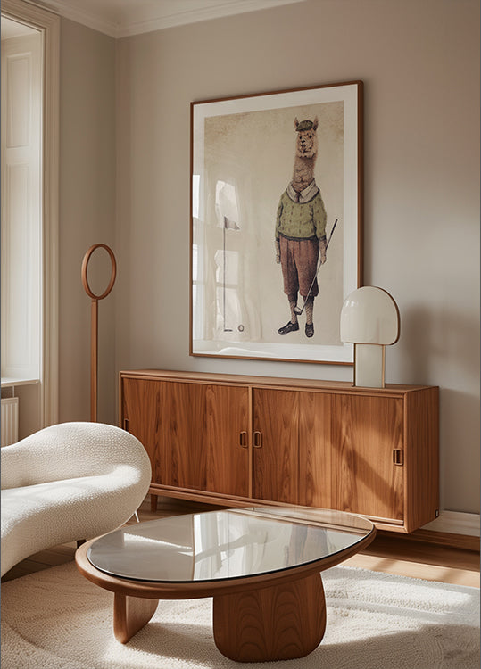 Alpaca Golf Club Plakat