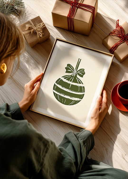 Christmas Ornament Green Plakat