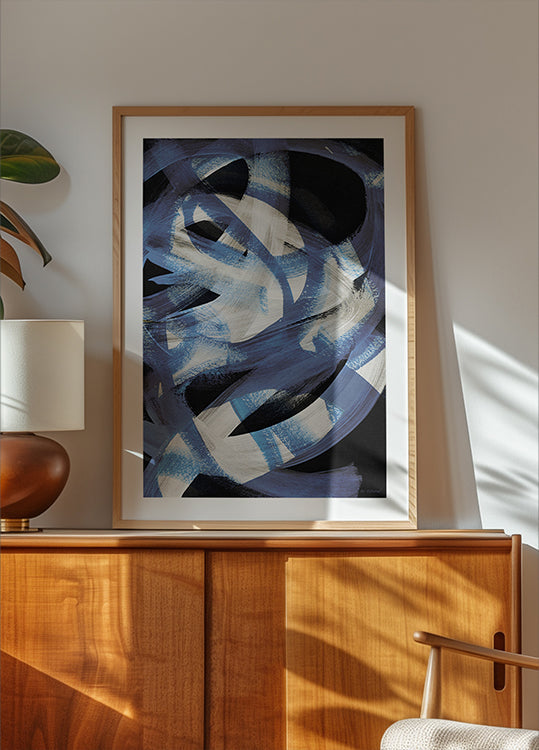 Abstract Brush Strokes 128 Plakat