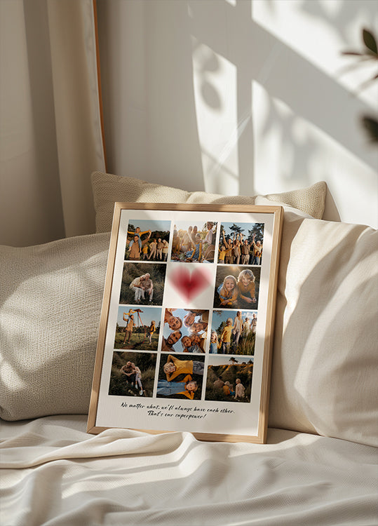 Family Personalized Photo Collage Plakat