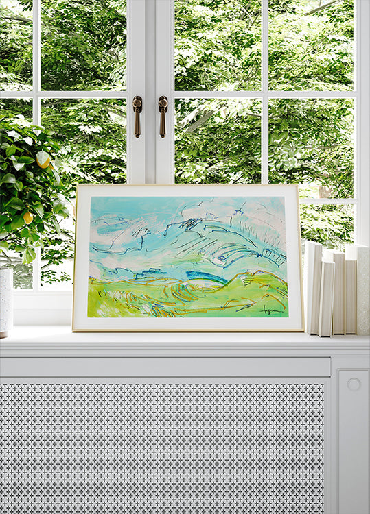 Whimsical Hillscape Plakat