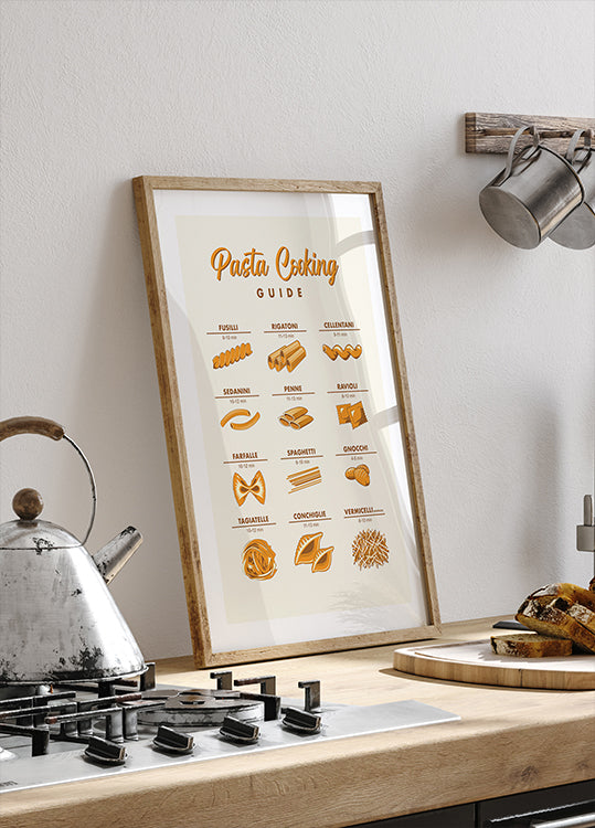 Pasta Cooking Guide Plakat