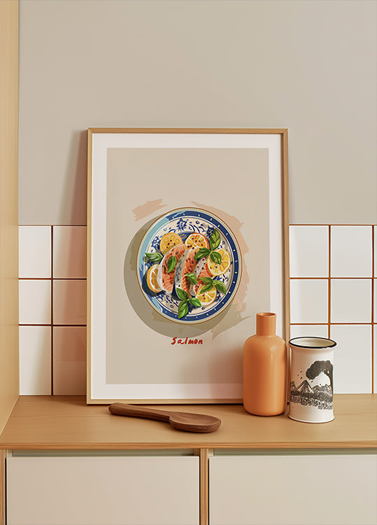 Zesty Salmon Plate Plakat