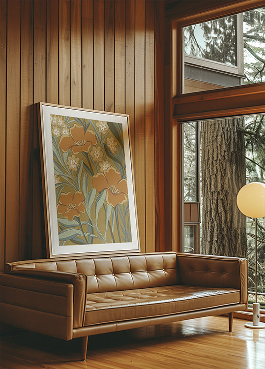 Golden blossom Plakat