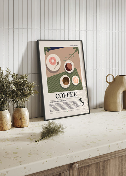 Coffee Made in Italy Plakat