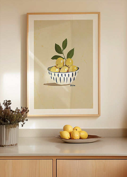 Lemon Harvest Bowl Plakat