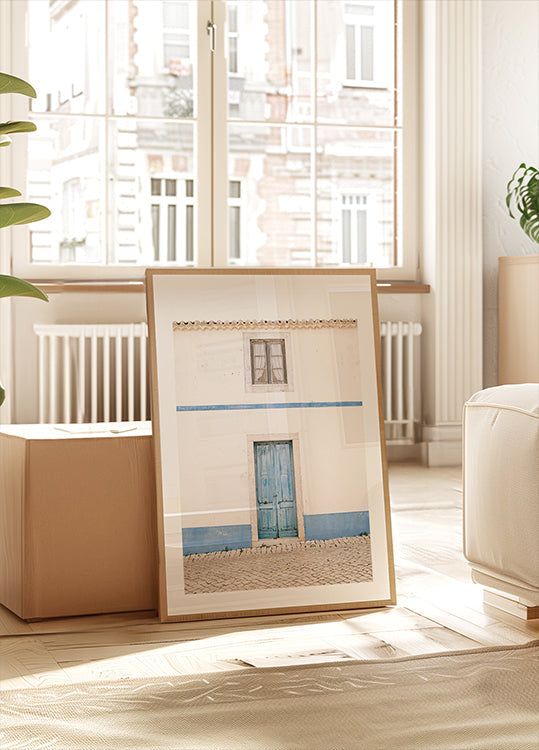 Ericeira Blue Door Plakat
