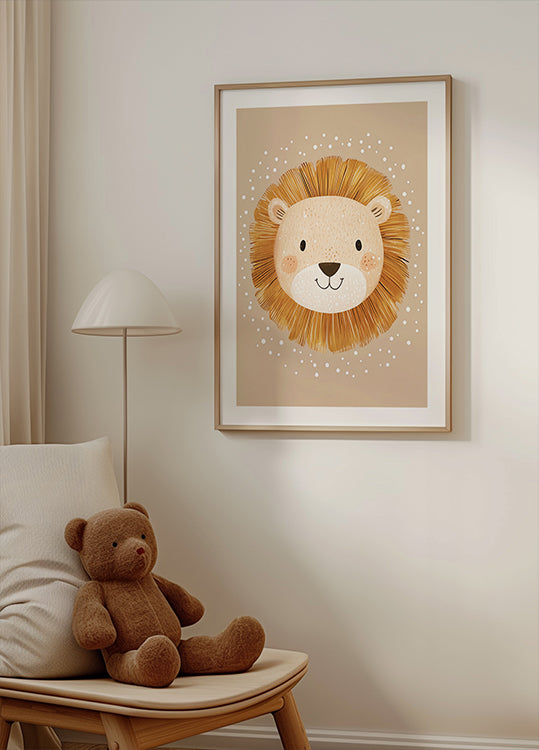 Smiling Lion Plakat