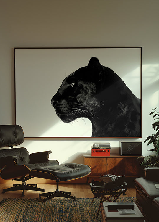 Black Panther Profile Plakat