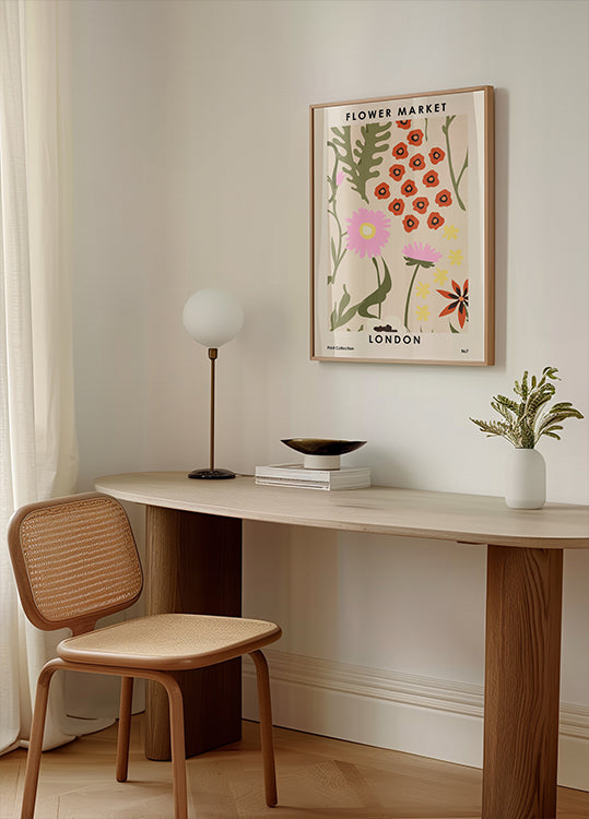 Flower Market London Plakat