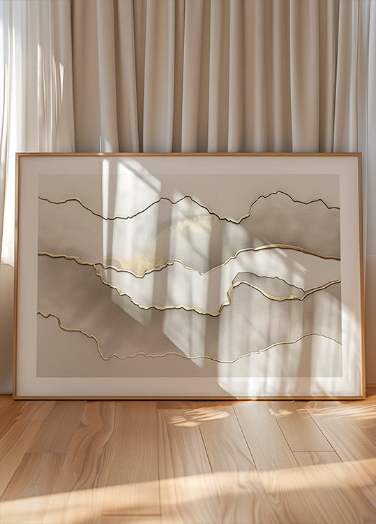 Metallic landscape nº3 Plakat