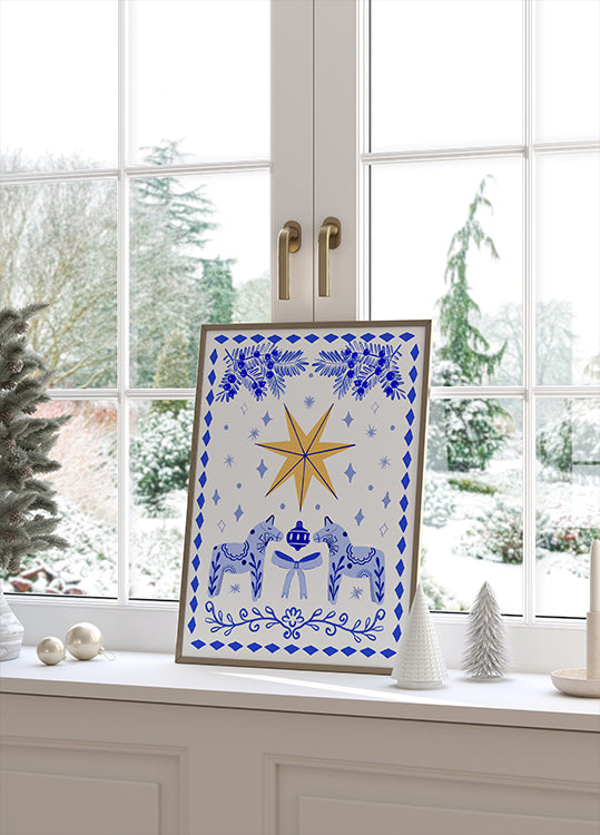 Folk Winter Star Plakat