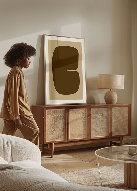 Bold Brown Form Plakat