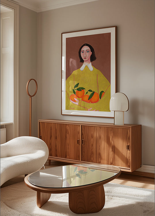 Lady with Oranges Plakat