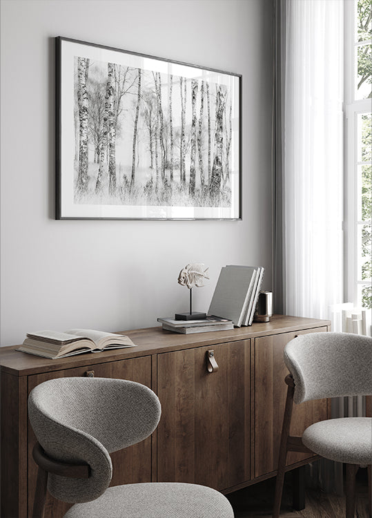 Black and white Plakat