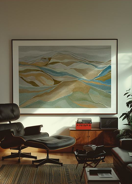 mountain range Plakat