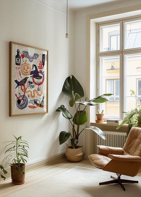 Halloween Collage Art Plakat