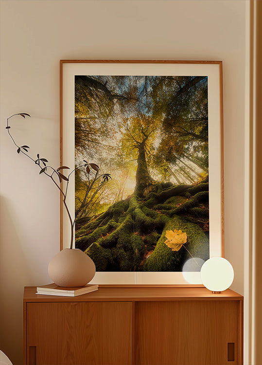 The goodbye of a leaf Plakat