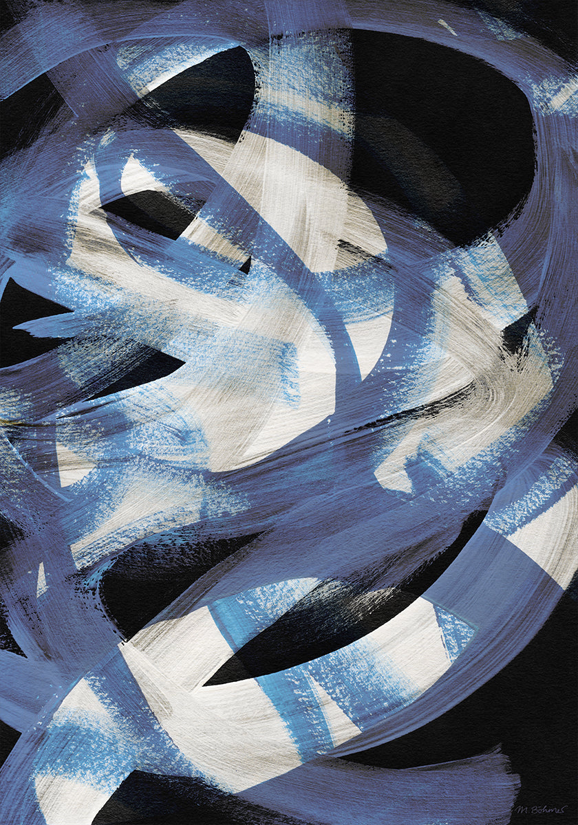 Abstract Brush Strokes 128 Plakat