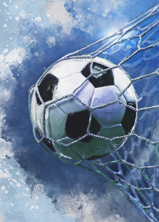 Football 3 sport art Plakat