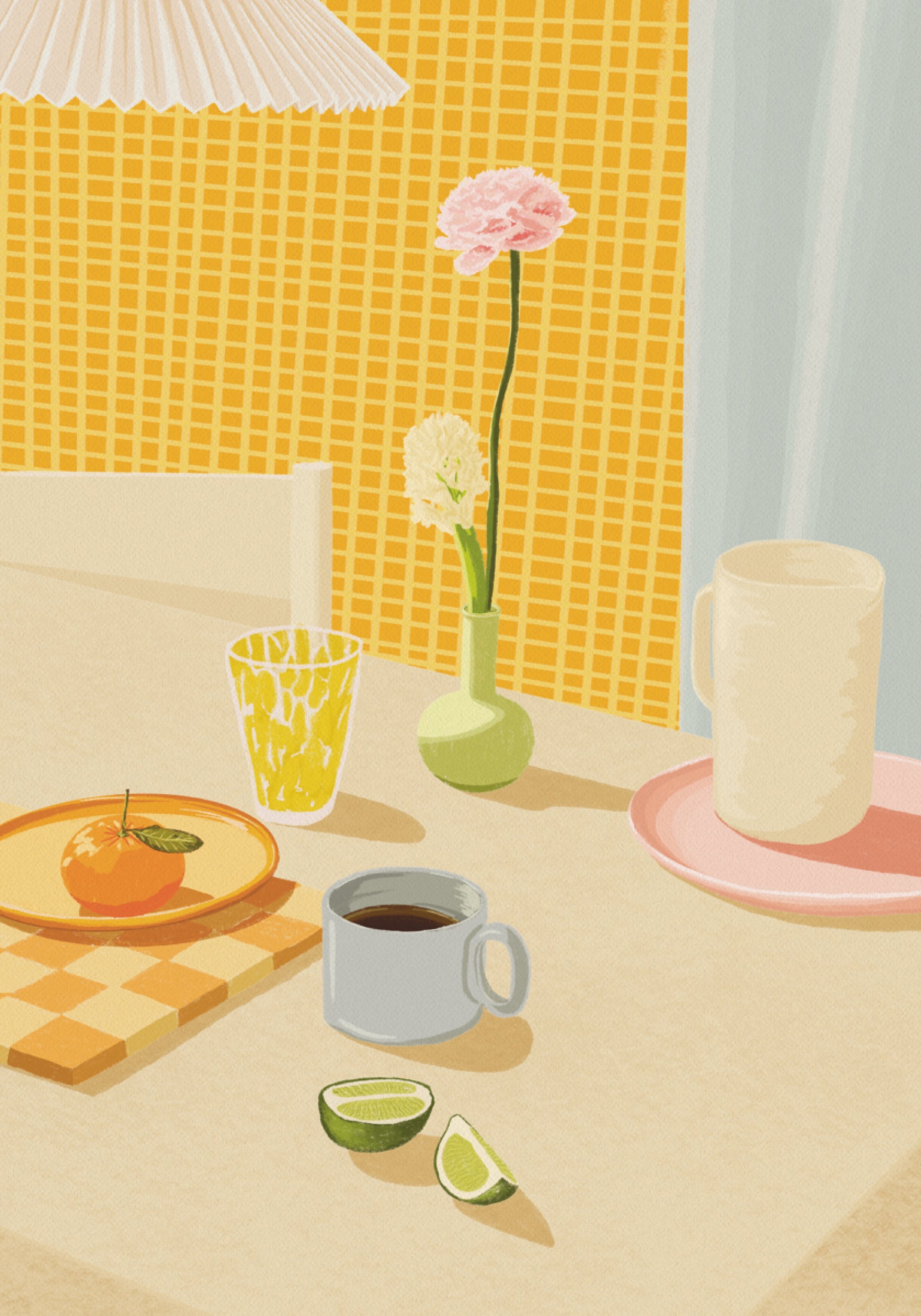 Bright Breakfast Table