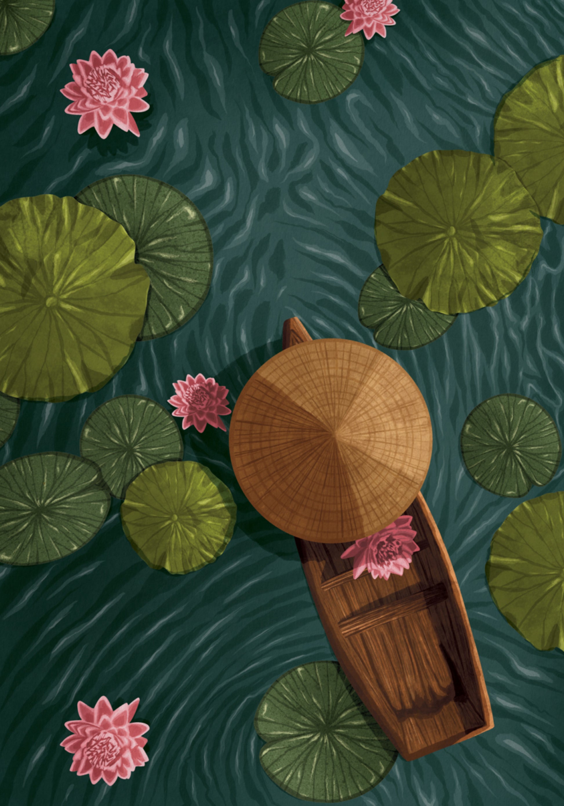 Tranquil Lotus Boat