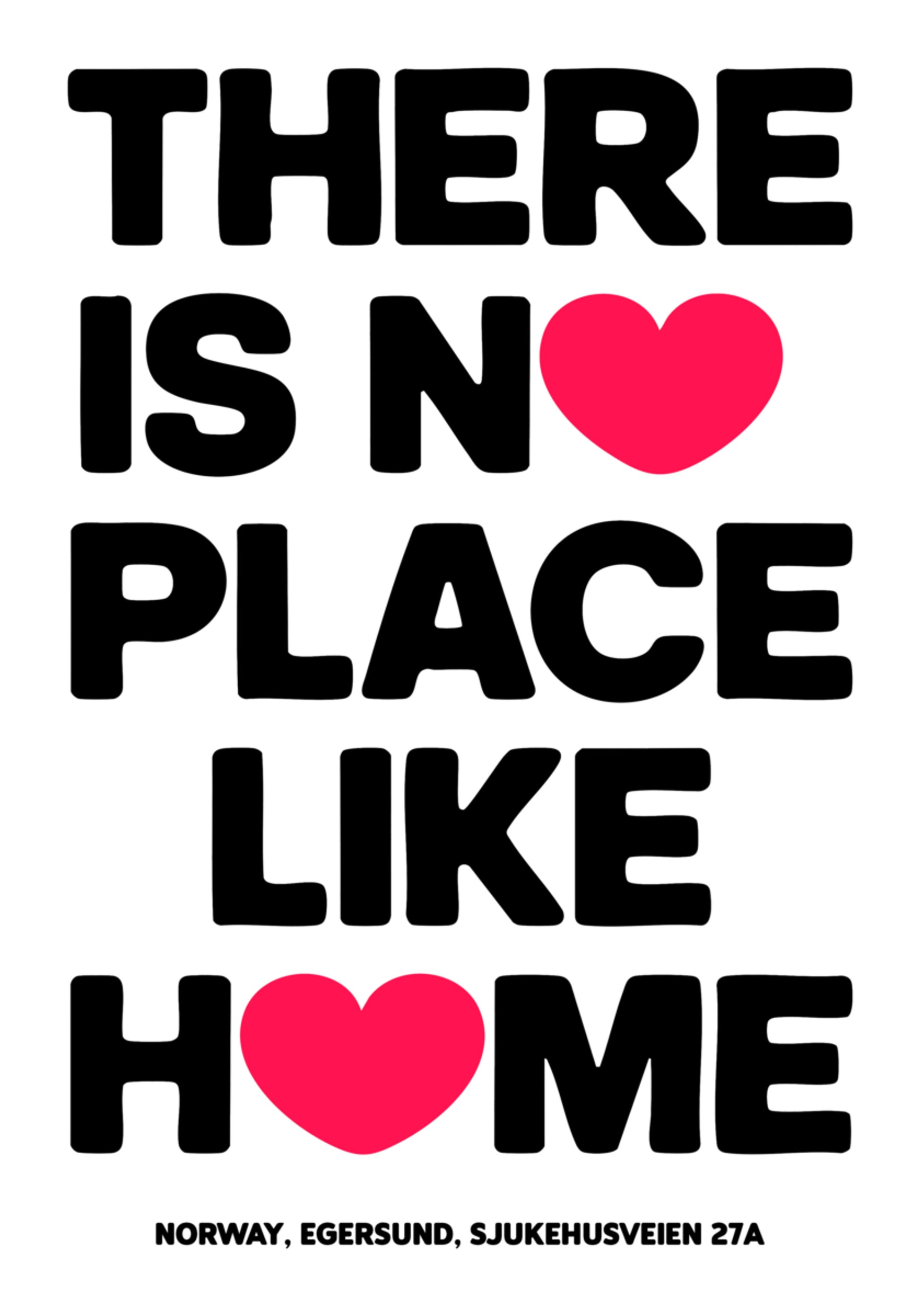 Inspirational Quote Poster with Heart Icons