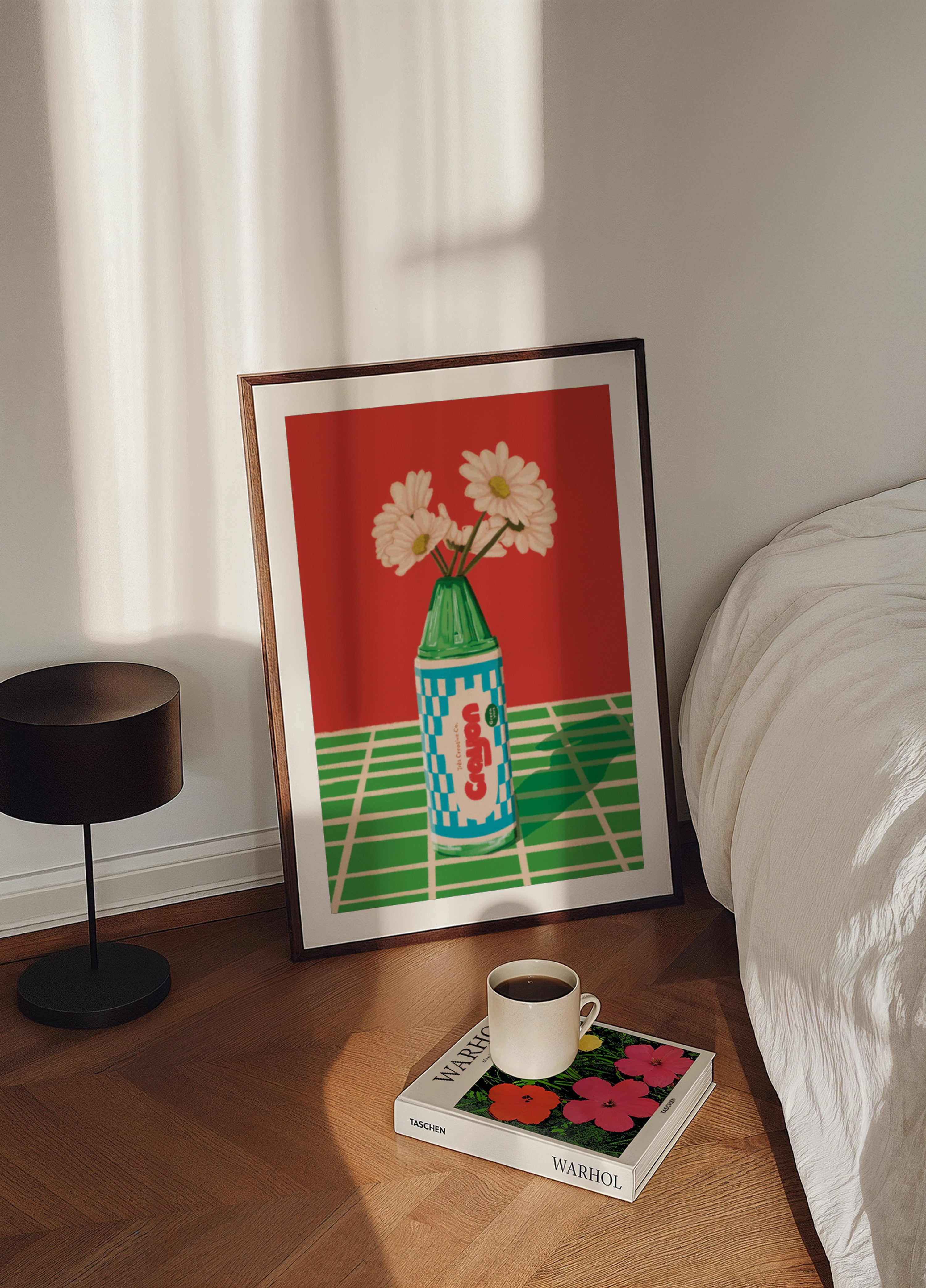 Playful Crayon Daisies