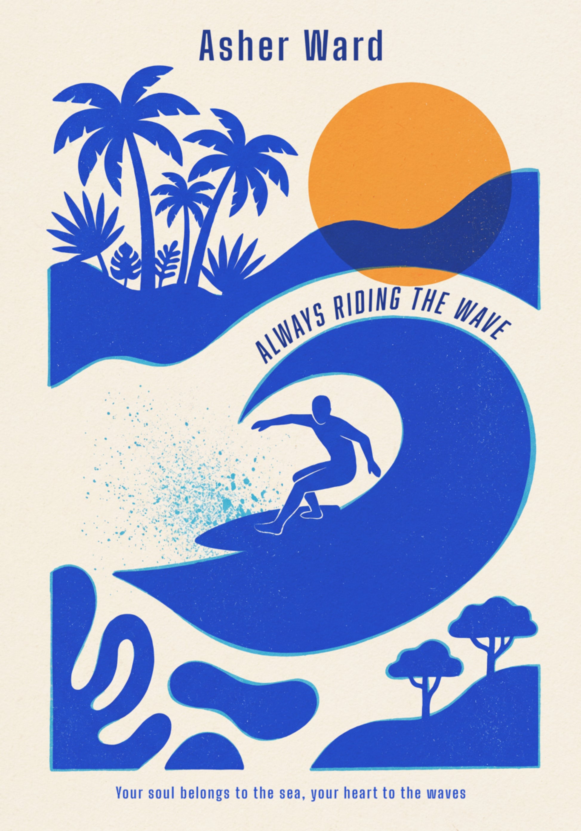 Wave Surfer Tropical Vibe