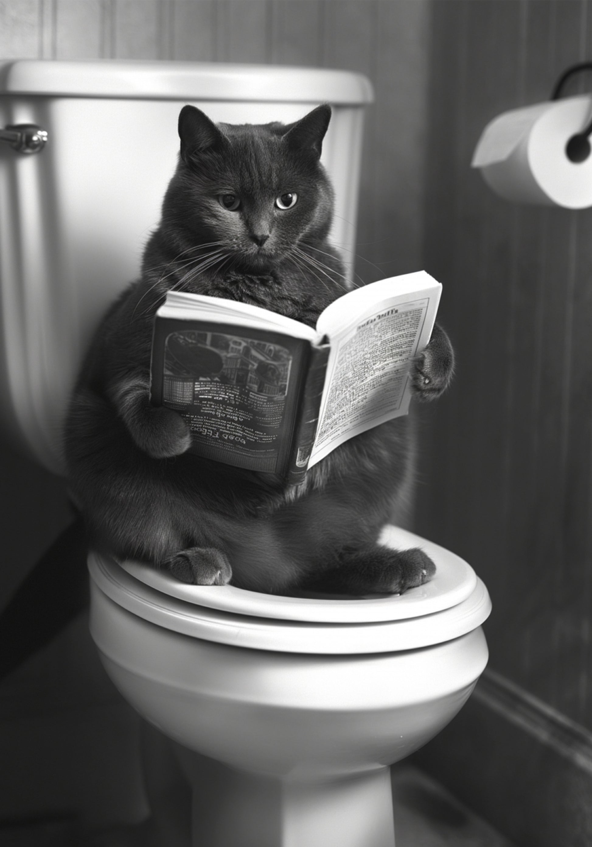 Plus Size Kitty on the Loo