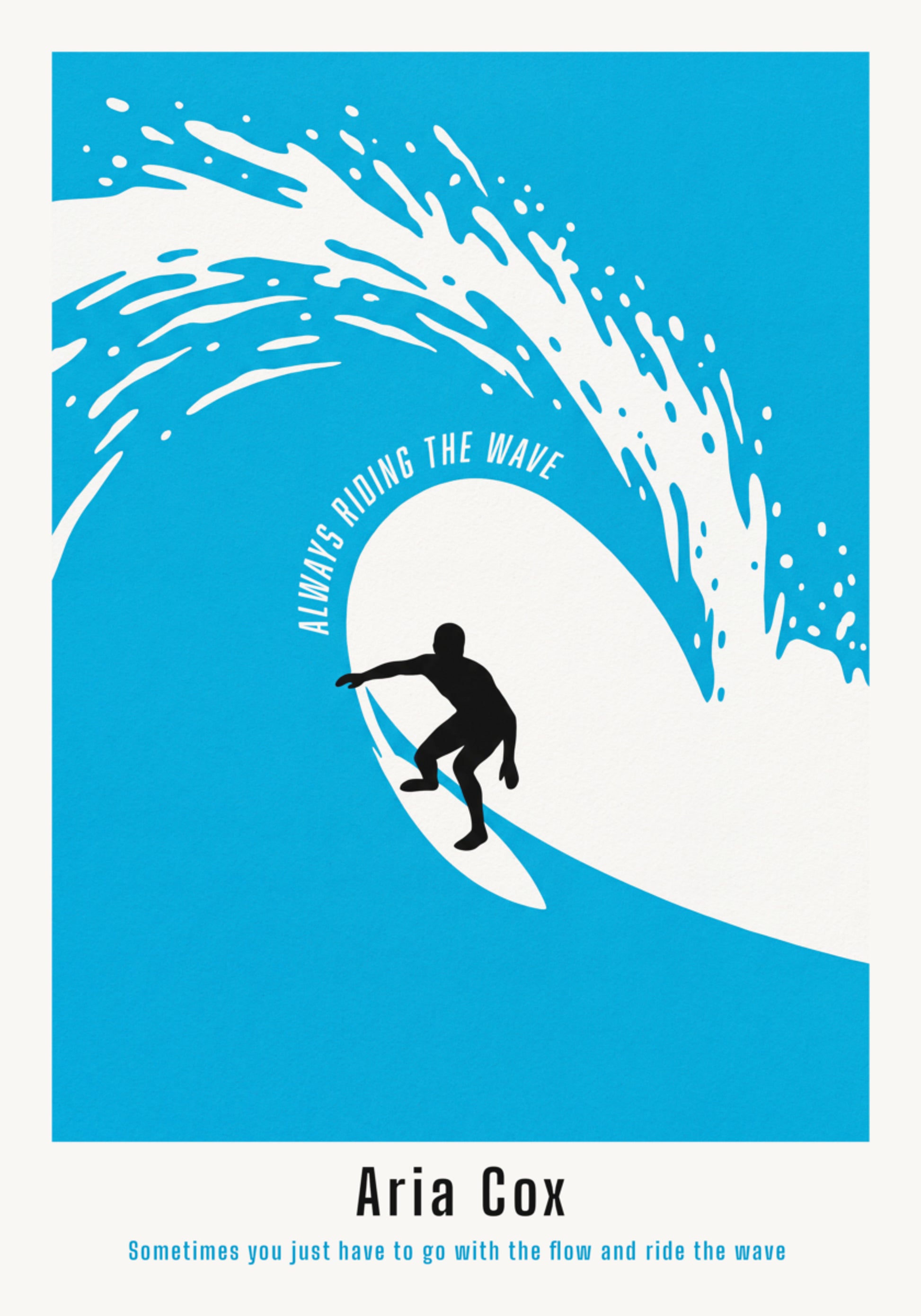 Surfing Silhouette Wall Art