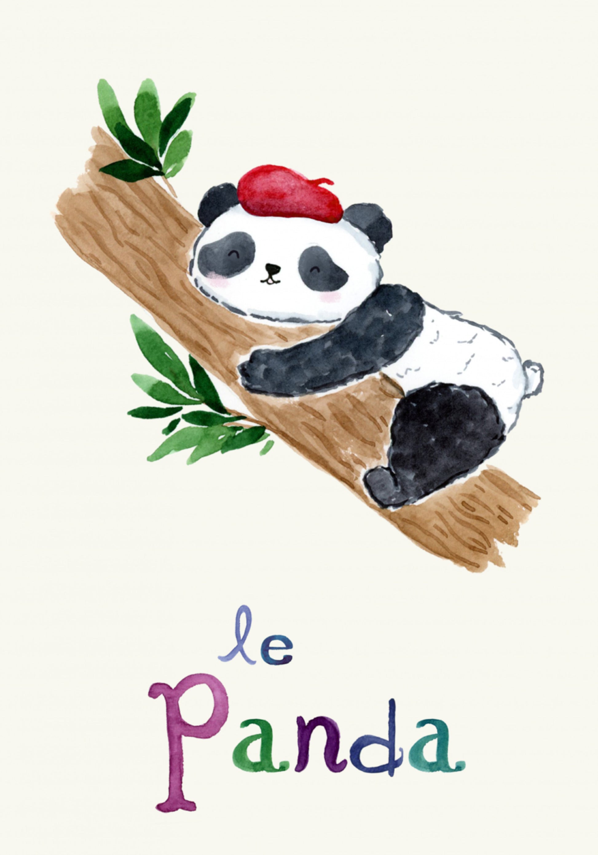 Sleeping French Panda