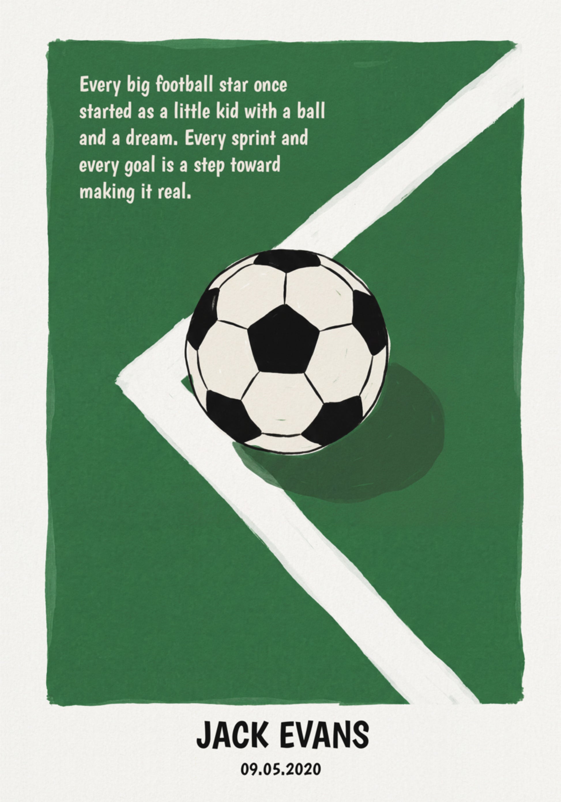 Inspirational Football Quote Artwork