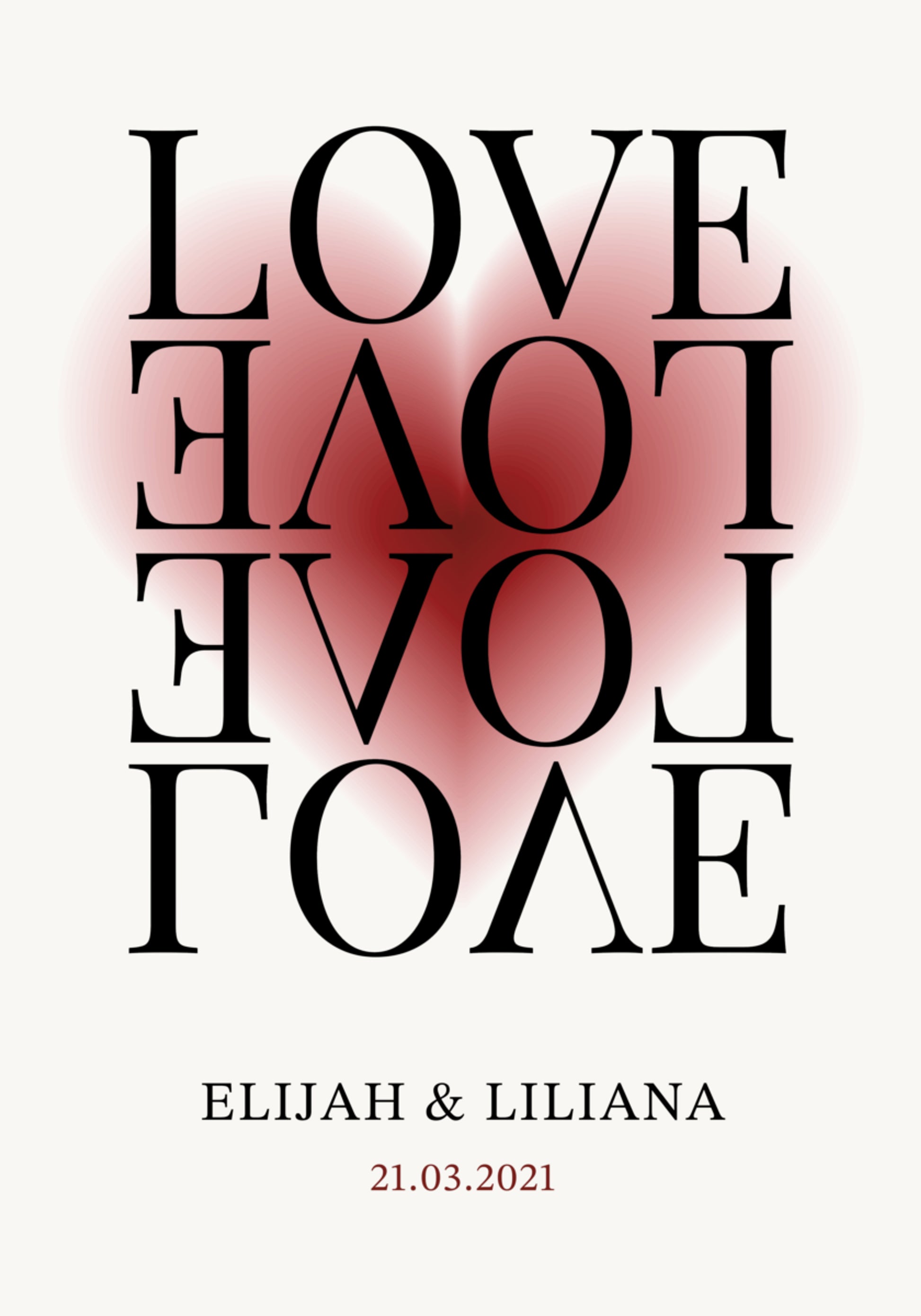 Minimalist Love Art Print